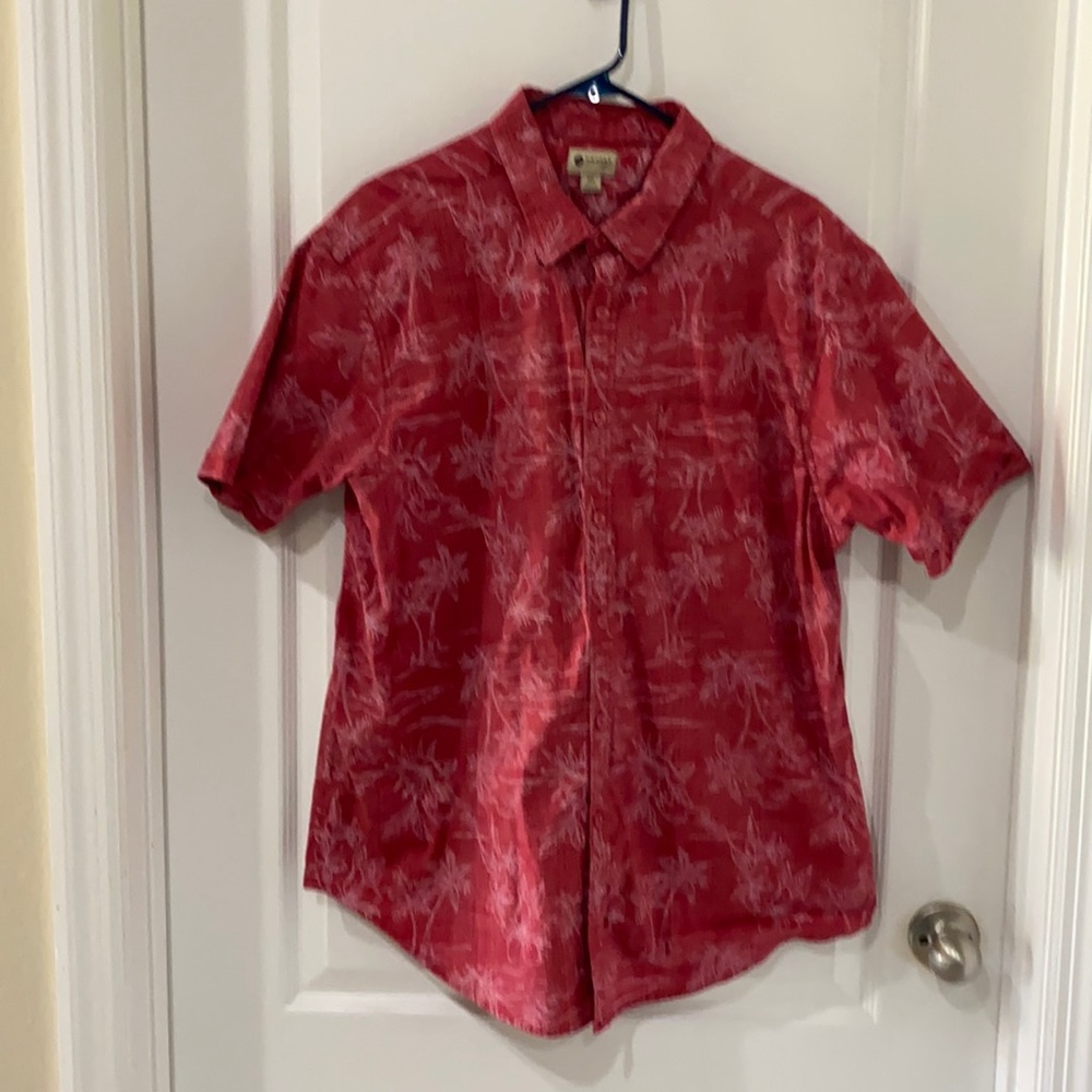 XXL Haggar Red Casual Button Down